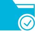 Decorative file check icon